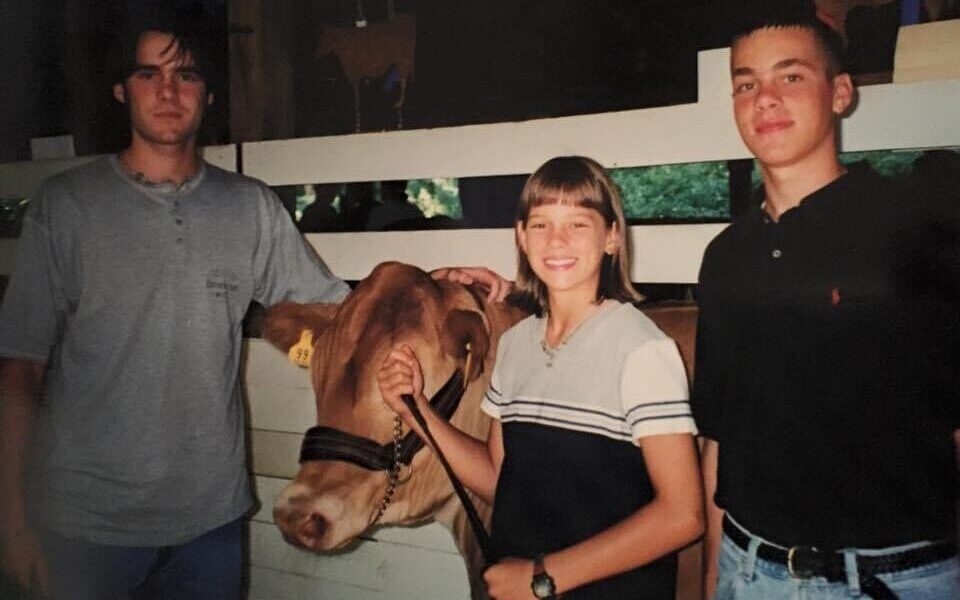 Karen DeLong as a child with her two older brothers