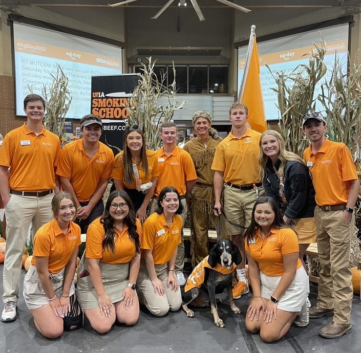 Bryce Mckenzie with other Herbert Ambassadors and Smokey at Ag Day