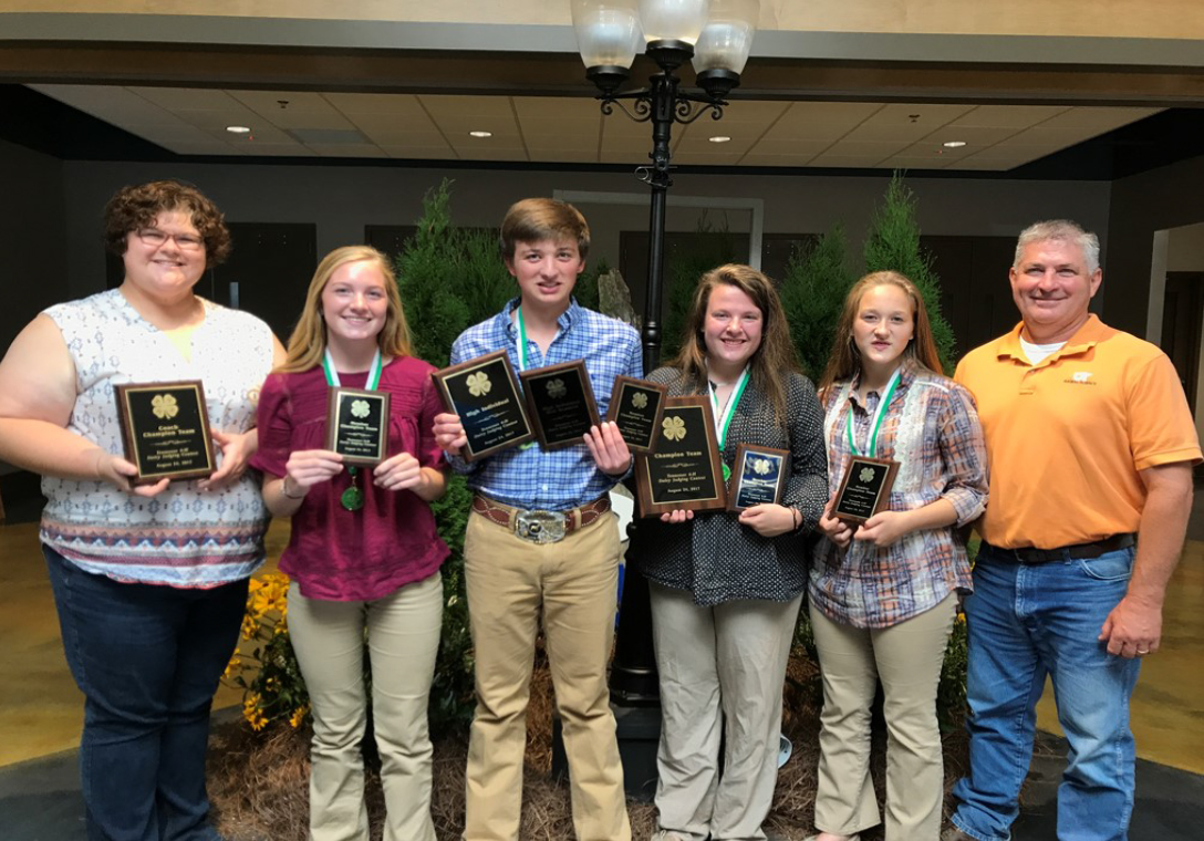 2017 State Dairy Judging Results - The winning team mem- bers included Murray Perkins, Alexis Caldwell, Hannah Hutson and Kara Barn- hart. Murray Perkins won High individual and High individual for Oral Reasons. The team was coached by Ms. Laura Moss. Second place went to the Jefferson County team.