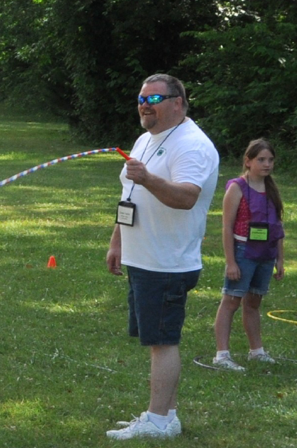 4-H Leader and a Camper