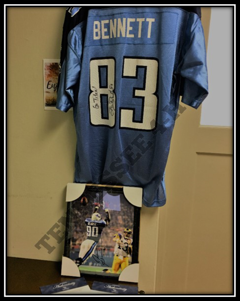 Signed Titan's Gear Auction on Tennessee 4-H Facebook Page