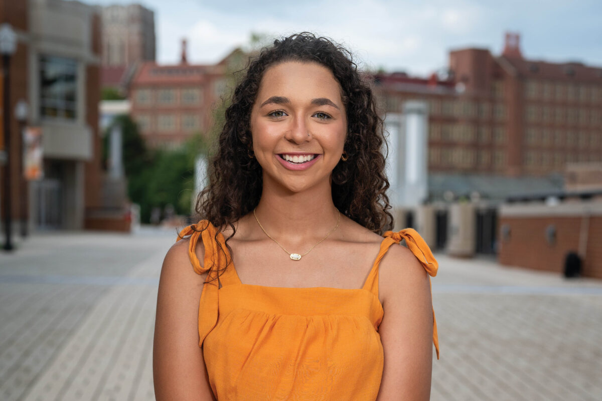 Katie Collins on UT Knoxville campus