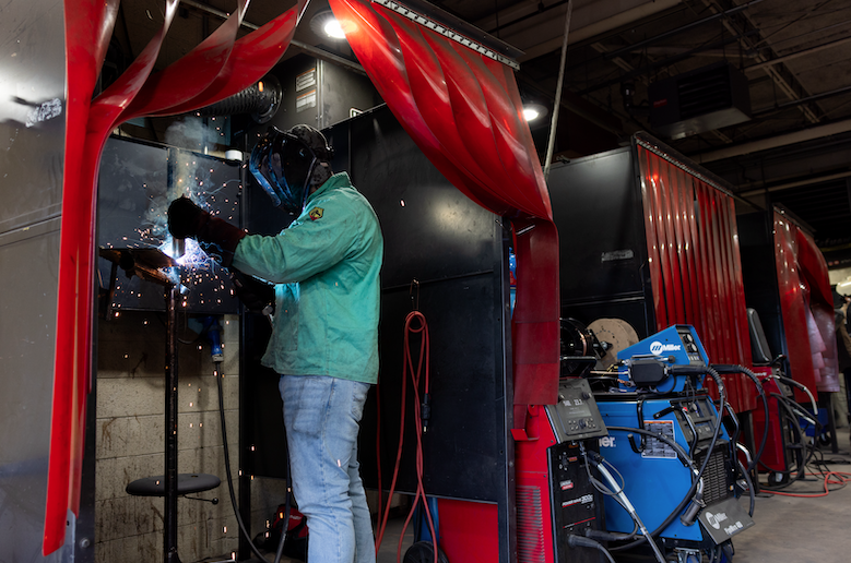 Phillip Colvin welding