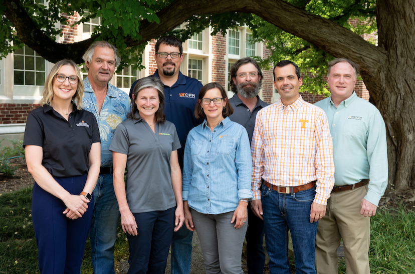 UTIA Flood Recovery Initiative team in front of Morgan Hall