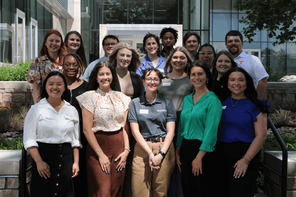 The 2025 University of Tennessee Extension intern cohort on their first day of the summer internship program.