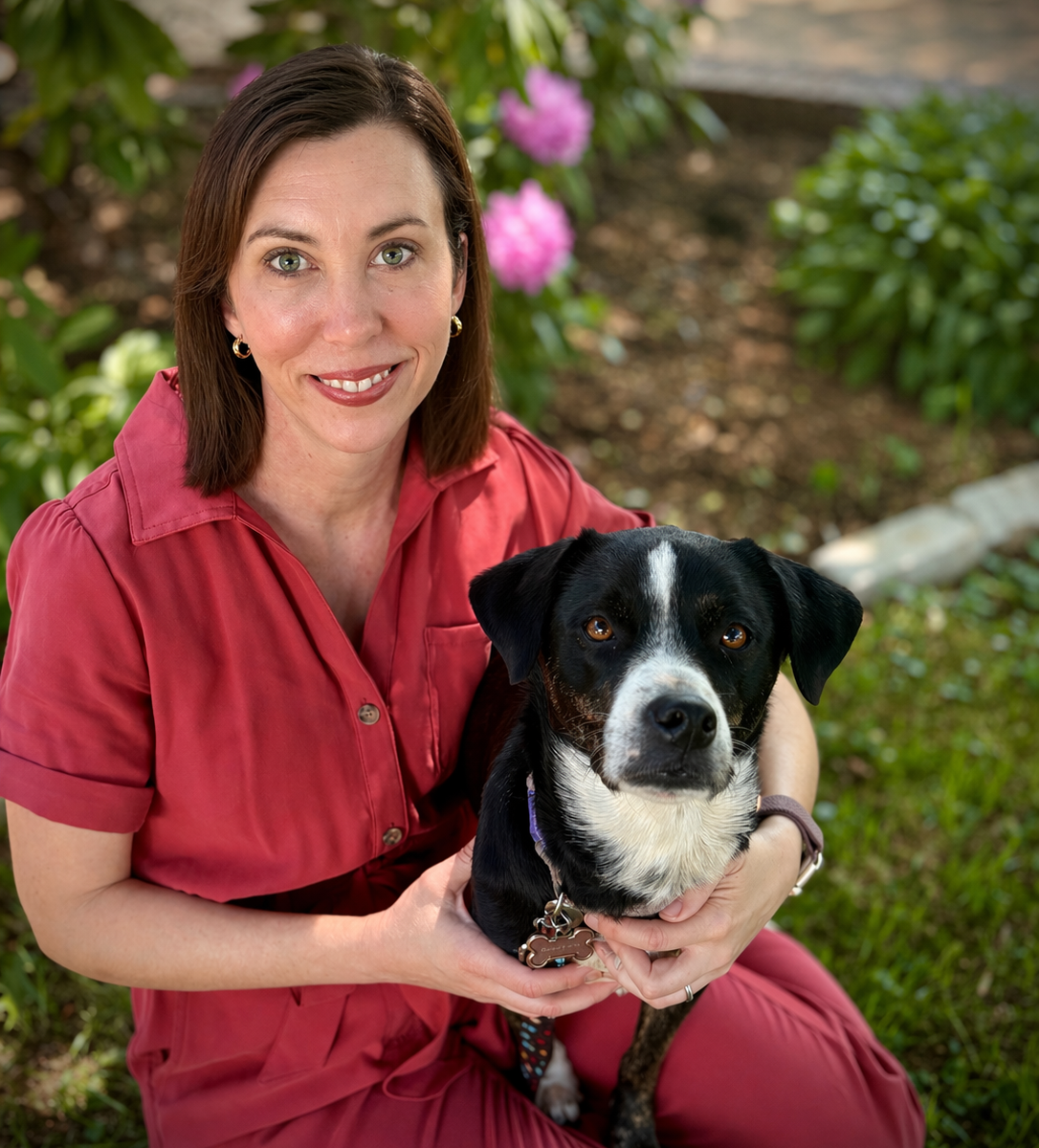 Angela Rollings with her dog Maggie